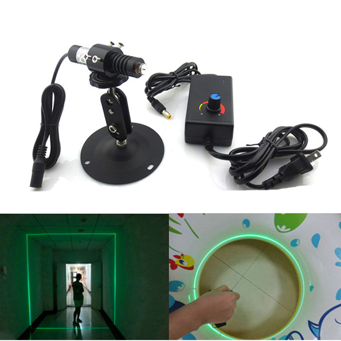 520nm 50mW 360° Multi-directional Red Laser Module Adjustable Line Laser φ16*70mm
